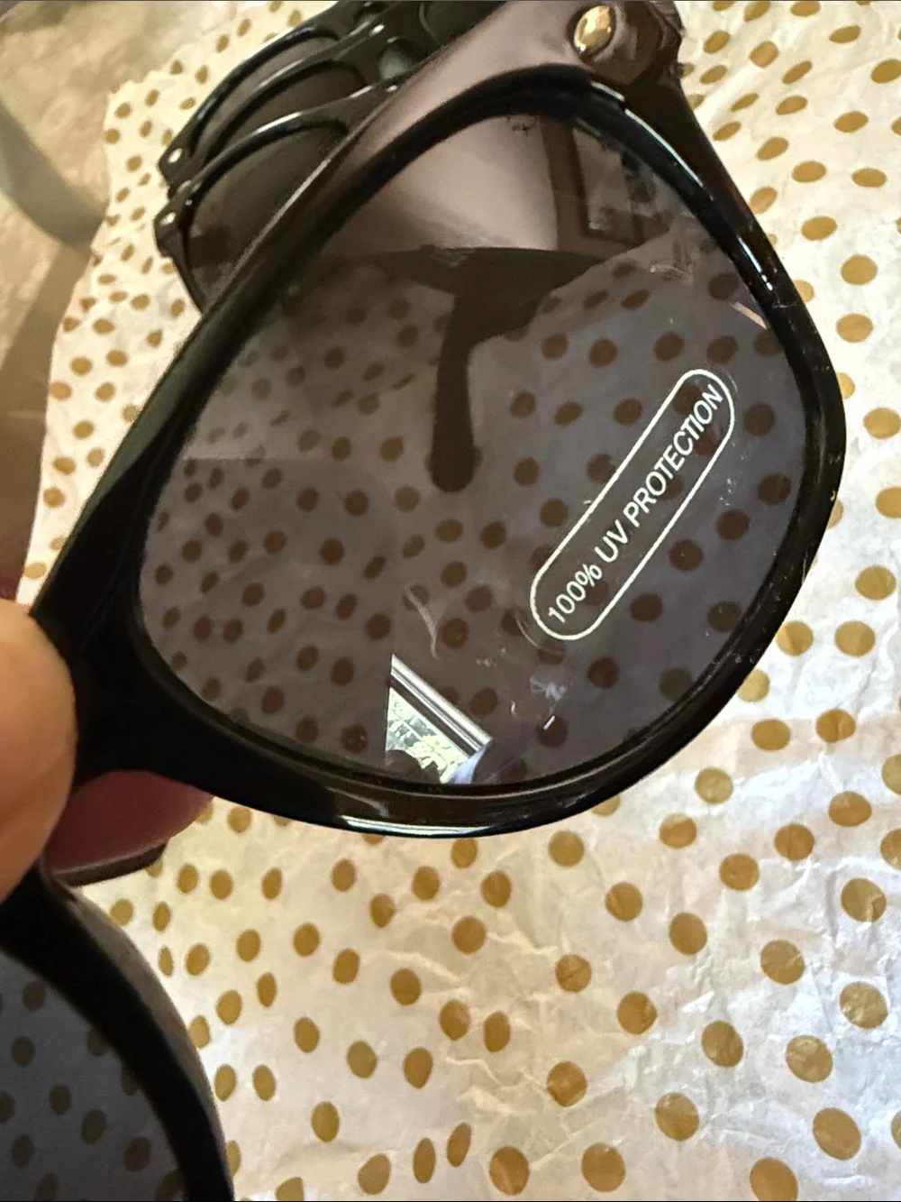 Classic Black Sears Sunglasses - 100% UV Protection